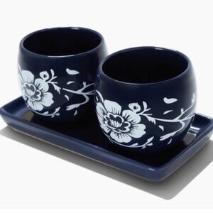 Summer & Rose Navy and White Ceramic Pot Set of two-Brand New in box